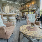 Die gemütliche Ecke im großen Salon