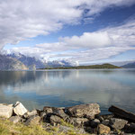 Blick auf den Lyngenfjord