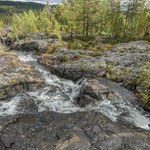 Stromschnellen des Flusses Piteälven "Storforsen" 
