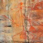 bis zu 20000 Jahre alte Aboringinee Gemälde