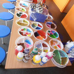 tafel met mengkleuren