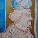 Titolo: Ritratto d'uomo dall'Oriente. Tecnica: mista. Misure: cm 49,5 x 37. Anno: 1998