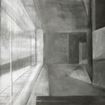 opak, 2012, Kohle auf Papier, 70x100cm