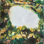 See, 2015, Aquarell, 175x102xm