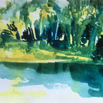 Mulde, 2015, Aquarell, 20x50cm