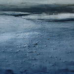 tierra negra I - lanzarote - acuarela- 150X100 cm