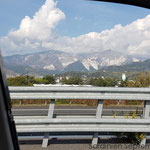 Blick auf den Marmorabbau in Carrara