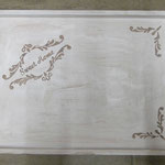 Aus altem Tablar hellem Holz wird Shabby Chic Tablar ... 