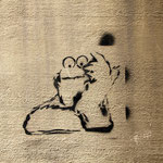 An einer Hauswand in Augsburg