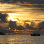 Abendstimmung am Grand Anse auf Mahe (Seychellen)