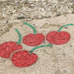Bodenbemalung in Lanusei (Sardinien)