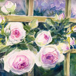 Eden Rose watercolors 24x32 Available