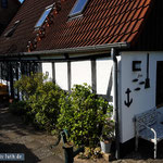 Seitenansicht des Ferienhauses.