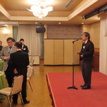 矢田部先生の乾杯の音頭