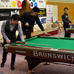 トーナメントの朝。赤狩山幸男＆大井直幸