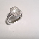 bague or blanc palladié, diamants