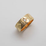 bague or jaune diamant
