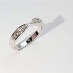 alliance or blanc palladié diamants
