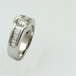 bague or blanc diamants