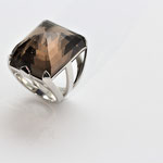 bague or blanc quartz fumé RPC