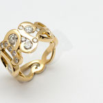 bague or jaune diamants