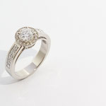 bague or blanc diamants