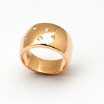 bague or rouge diamants