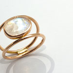 bague or rose labradorite