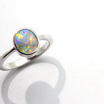 bague argent et opale Brésil