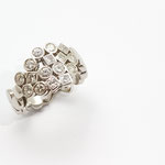bague or blanc diamants