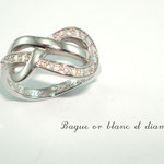 bague or blanc diamants