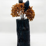 Vase, Pflaume lackiert