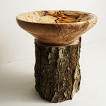 Schale aus gestocktem Holz 18/6 cm 2023-01