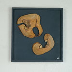 Holzbild 2 mit Pflaumenholz, 40x40 cm 2026