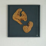 Holzbild 3 mit Pflaumenholz, 40x40 cm 2026