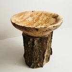 Schale aus gestocktem Holz 18/6 cm 2023-01