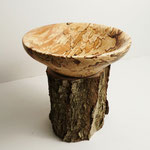 Schale aus gestocktem Holz 18/6 cm 2023-01