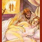 Tarot of Sexual Magic - Érotique - As de Bâtons
