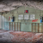 Inside the vandalised Gym - Albuhera Barracks - B.A.O.R Werl