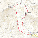 10/7(金) 栗駒山(1,626.5m)GPS軌跡 (東栗駒コースを登り中央コースを下りる)