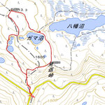 10/5(水) 八幡平(1,613.3m)GPS軌跡