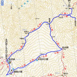 甲斐駒ヶ岳ルート図