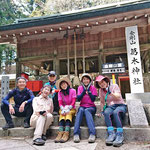 葛城神社、金剛山山頂(1,125m)にて