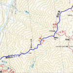 坊村から武奈ヶ岳山行地図