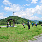 丹波長秀陣地跡を歩く。