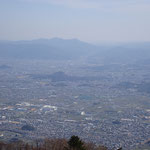 展望所から奈良盆地、大和三山