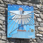 06 Venanson cadran communal ; créé par le Planétarium Valéri et décoré par le peintre Slobodan. Mireille S