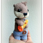 vidra amigurumi minta