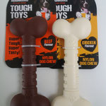 Rosewood Tough Toy Large (16 cm) kip-, rund- of chocoladesmaak : 12 €, Jumbo (20 cm) kipsmaak : 15 €