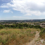 Vue de la crête de la cuesta des Pennes